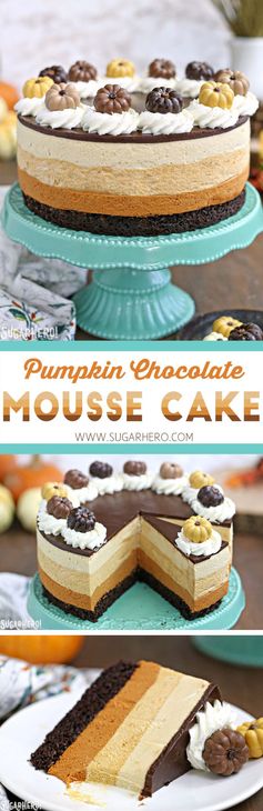 Pumpkin Chocolate Mousse Cake