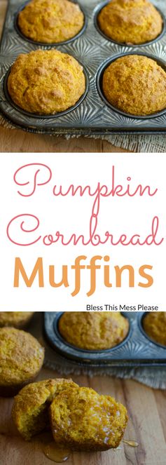 Pumpkin Cornbread Muffins