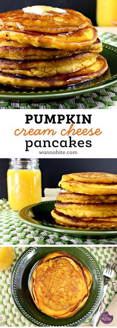 Pumpkin Cream Cheese Pancakes