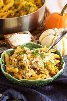 Pumpkin Pasta with Sausage and Sage // Video