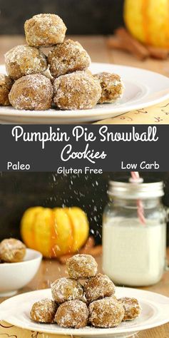 Pumpkin Pie Snowball Cookies