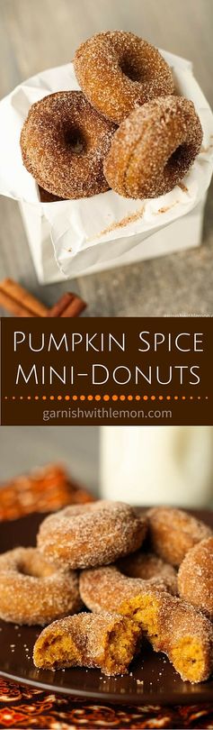 Pumpkin Spice Mini-Donuts