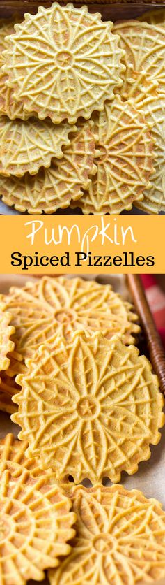 Pumpkin Spiced Pizzelles