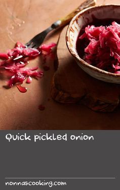 Quick pickled onion