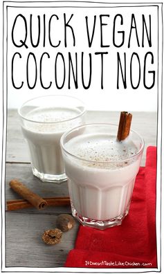 Quick Vegan Coconut Nog