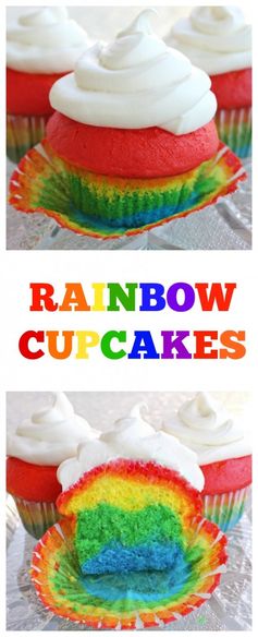 Rainbow Cupcakes