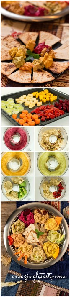 Rainbow Hummus