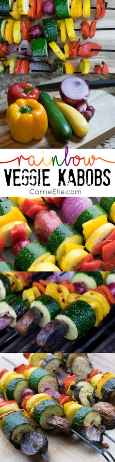 Rainbow Veggie Kabobs