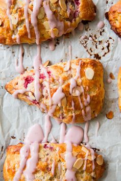 Raspberry Almond Buttermilk Scones