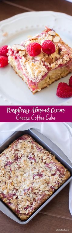 Raspberry Almond Cream Cheese Coffee Cake