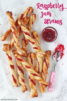 Raspberry Jam Straws