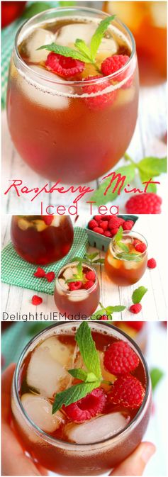 Raspberry Mint Iced Tea