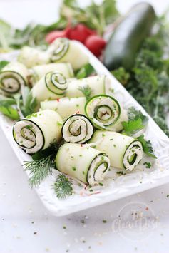 Raw & Vegan Zucchini Roll Ups (grain free, gluten free