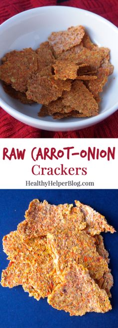 Raw Carrot-Onion Crackers