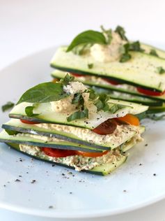 Raw Zucchini and Tomato Lasagna