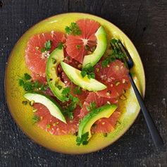 Red Grapefruit Salad with Avocado & Pistachios