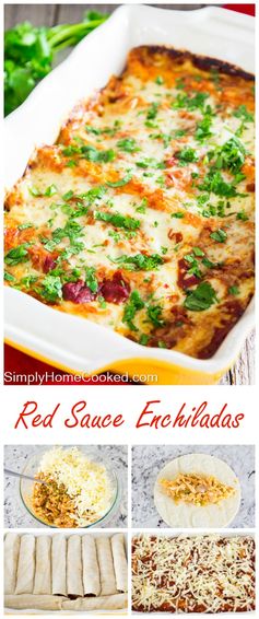 Red Sauce Enchiladas