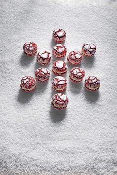 Red Velvet Crackle Sandwich Cookies