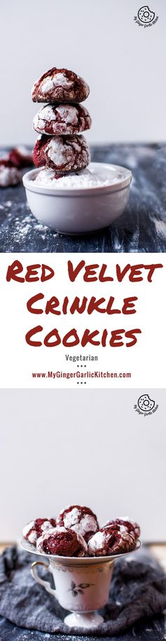 Red Velvet Crinkle Cookies | Video