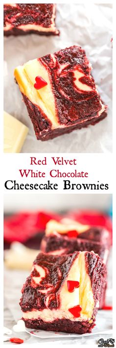 Red Velvet White Chocolate Cheesecake Brownies