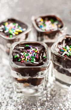 Reese, Oreo, and Chocolate Dessert Shooters