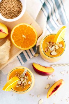 Refreshing Orange Peach Ginger Smoothie