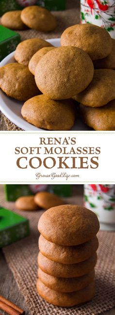 Rena’s Soft Molasses Cookies