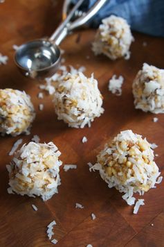 Rice Krispie Coconut Date Ball Christmas Cookie