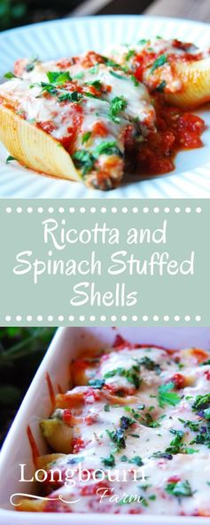 Ricotta and Spinach Stuffed Shells