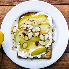 Ricotta Toast with Pears and Honey