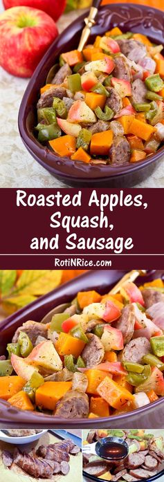 Roasted Apples, Squash, and Sausage