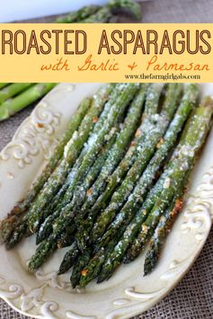 Roasted Asparagus with Garlic & Parmesan