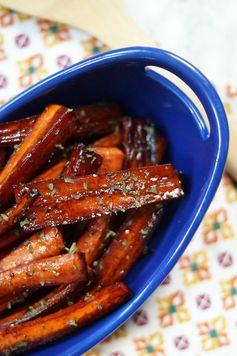 Roasted Balsamic and Brown Sugar Carrots