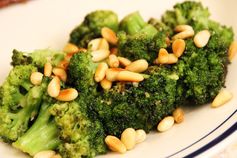 Roasted Broccoli W Lemon Garlic & Toasted Pine Nuts