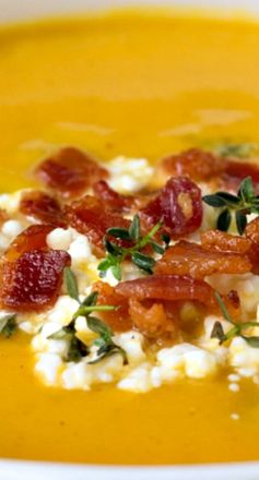 Roasted Butternut Bacon Soup