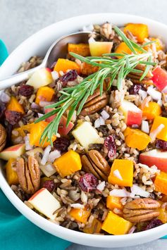 Roasted Butternut Squash and Wild Rice Salad