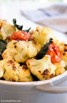 Roasted Cauliflower and Kale