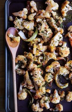 Roasted Cauliflower with Lemon-Parsley Dressing