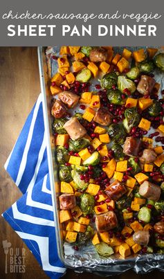 Roasted Chicken Sausage & Veggie Sheet Pan Dinner