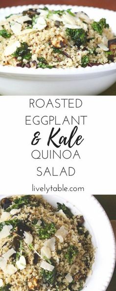 Roasted Eggplant Quinoa Salad