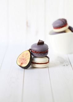 Roasted Fig Macarons