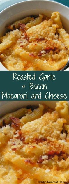 Roasted Garlic & Bacon Macaroni and Cheese