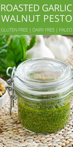 Roasted Garlic Walnut Pesto