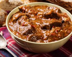 Roasted Red Pepper Beef Stew