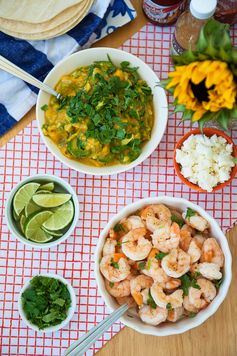 Roasted Shrimp Tacos with Mango-Avocado Salsa