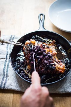 Roasted Turkey Breast with Blueberry Balsamic Glaze