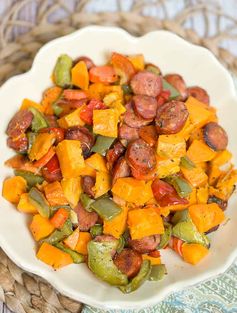 Roasted Vegetables and Sausage