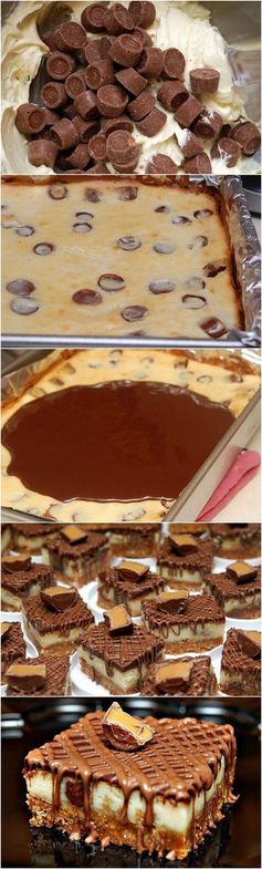 Rolo cheesecake bars....insanely delish