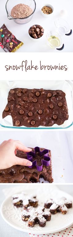 ROLO snowflake brownies