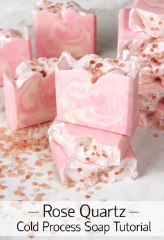 Rose Quartz Cold Process Soap Tutorial